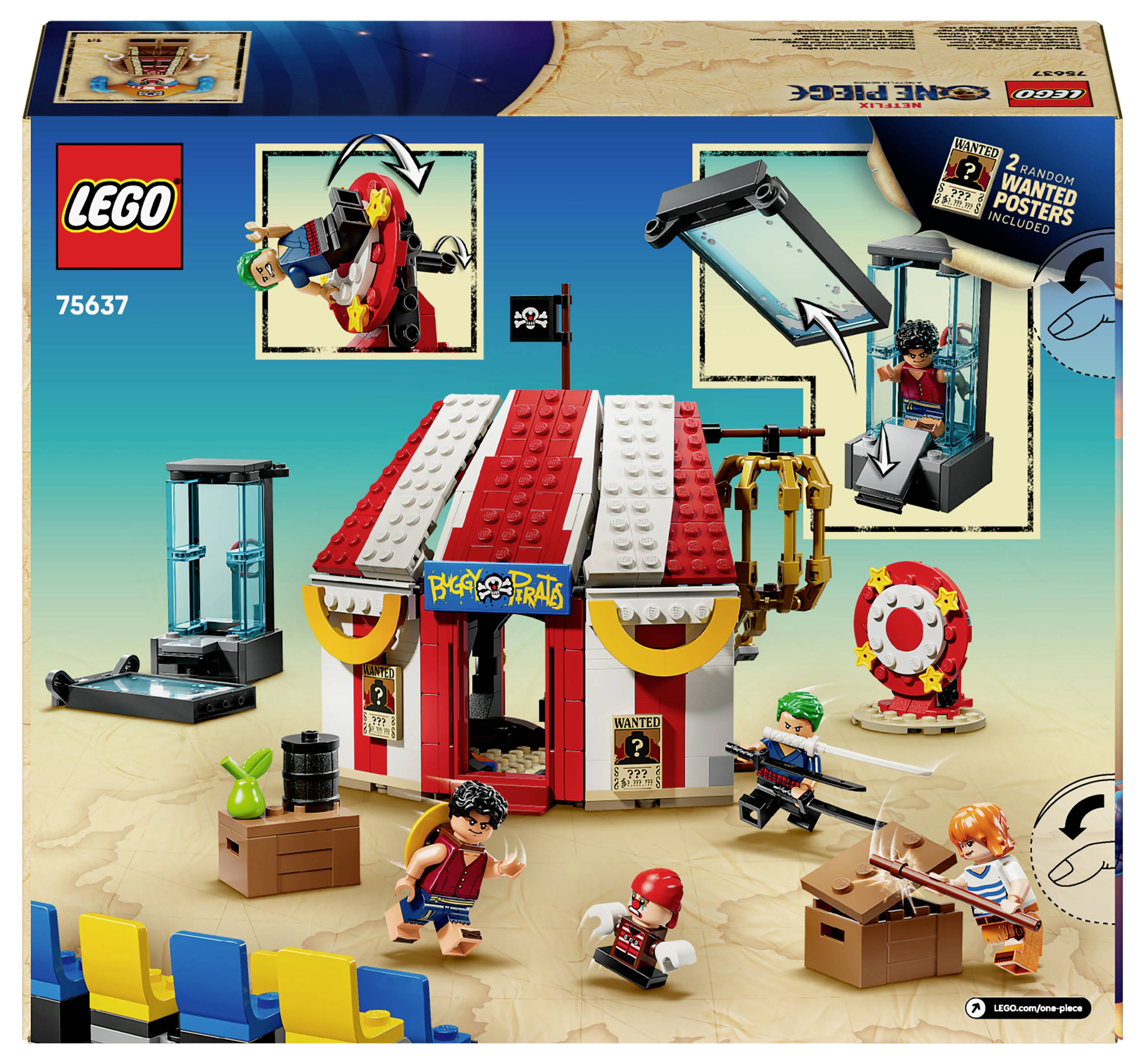 LEGO ONE PIECE 75637 Zirkuszelt von Buggy dem Clown, Spiel ab 8 Jahren
