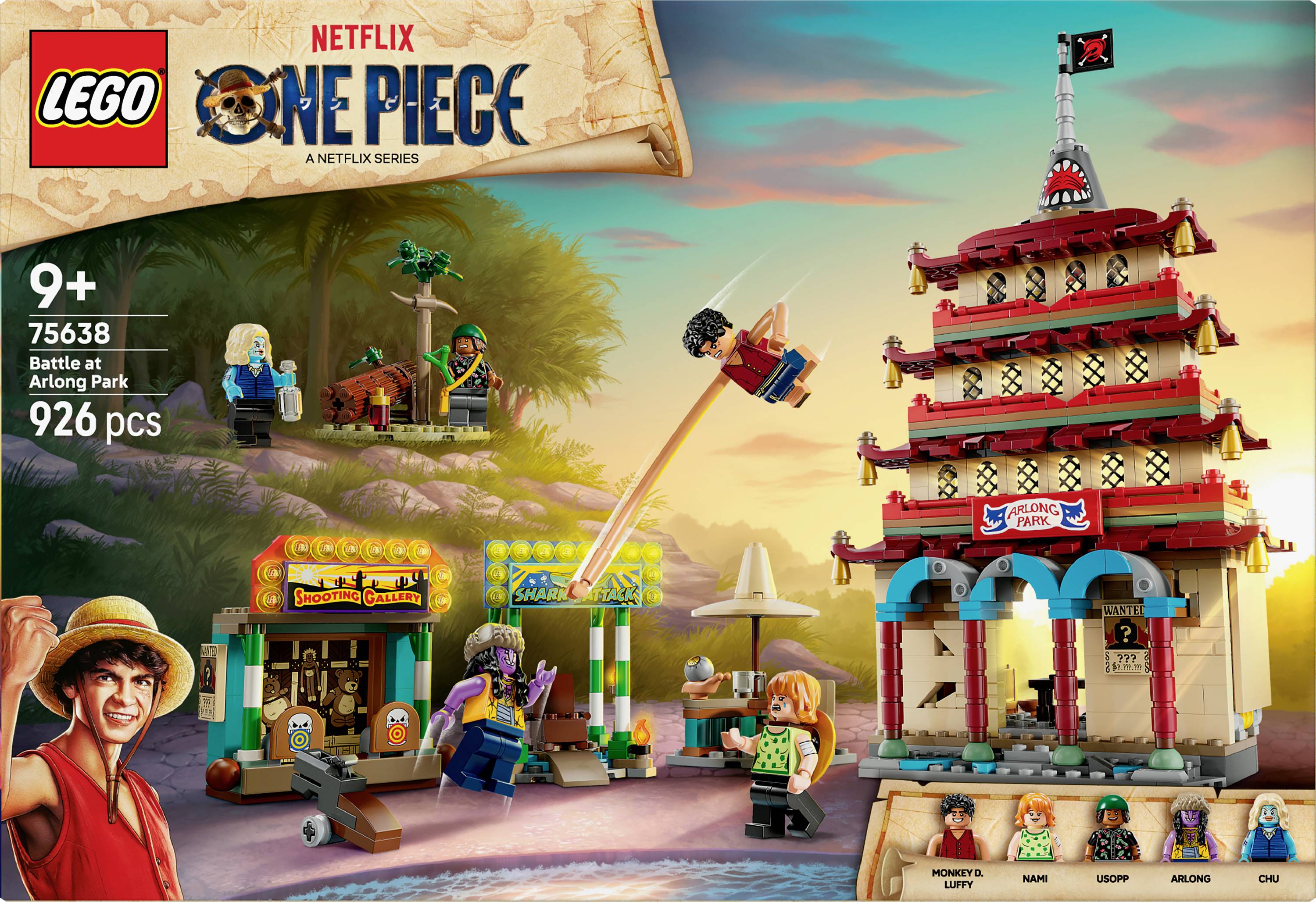 LEGO ONE PIECE 75638 Showdown im Arlong Park, Spielzeug mit Minifigur