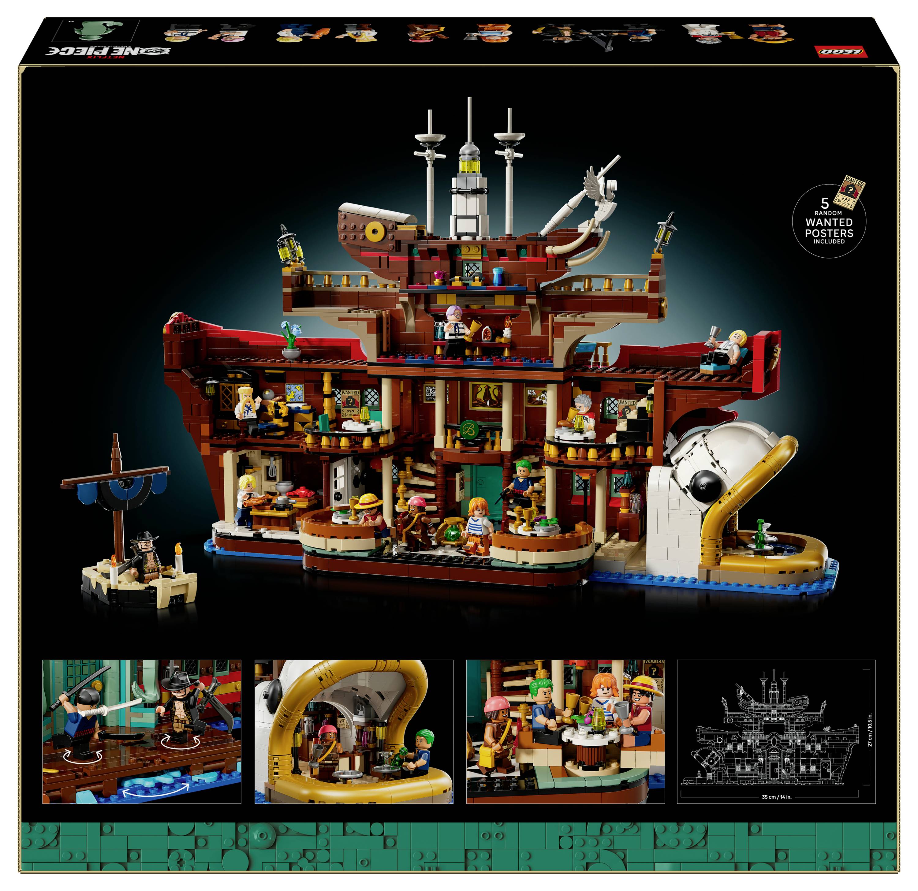 LEGO ONE PIECE 75640 Baratié, das Schwimmende Restaurant, Spielzeug