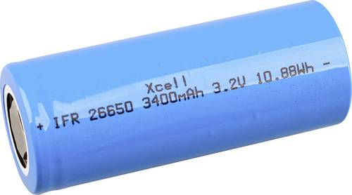 XCell Spezial-Akku 26650 Li-Ion 3.2 V 3400 mAh 1 St.
