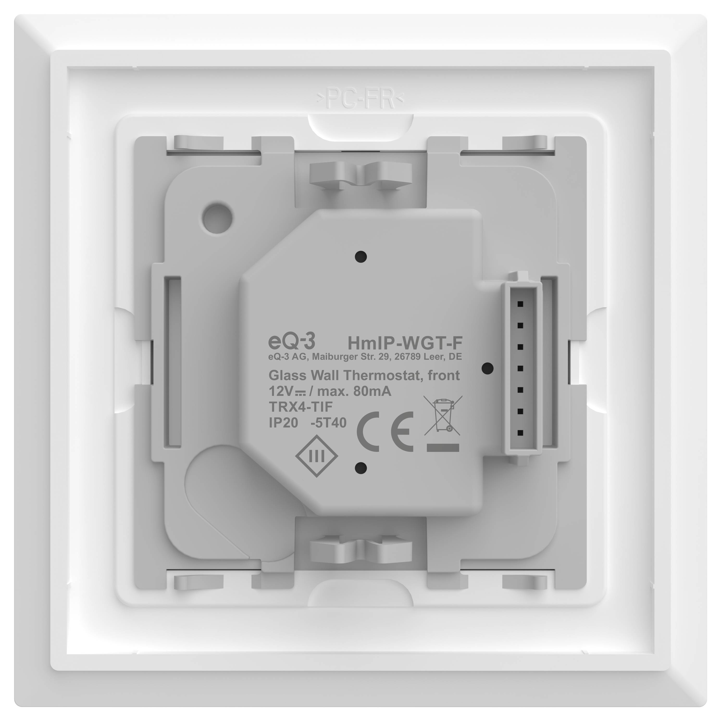 Homematic IP Wandthermostat IP Funk Glas-Wandthermostat mit CO2-Sensor