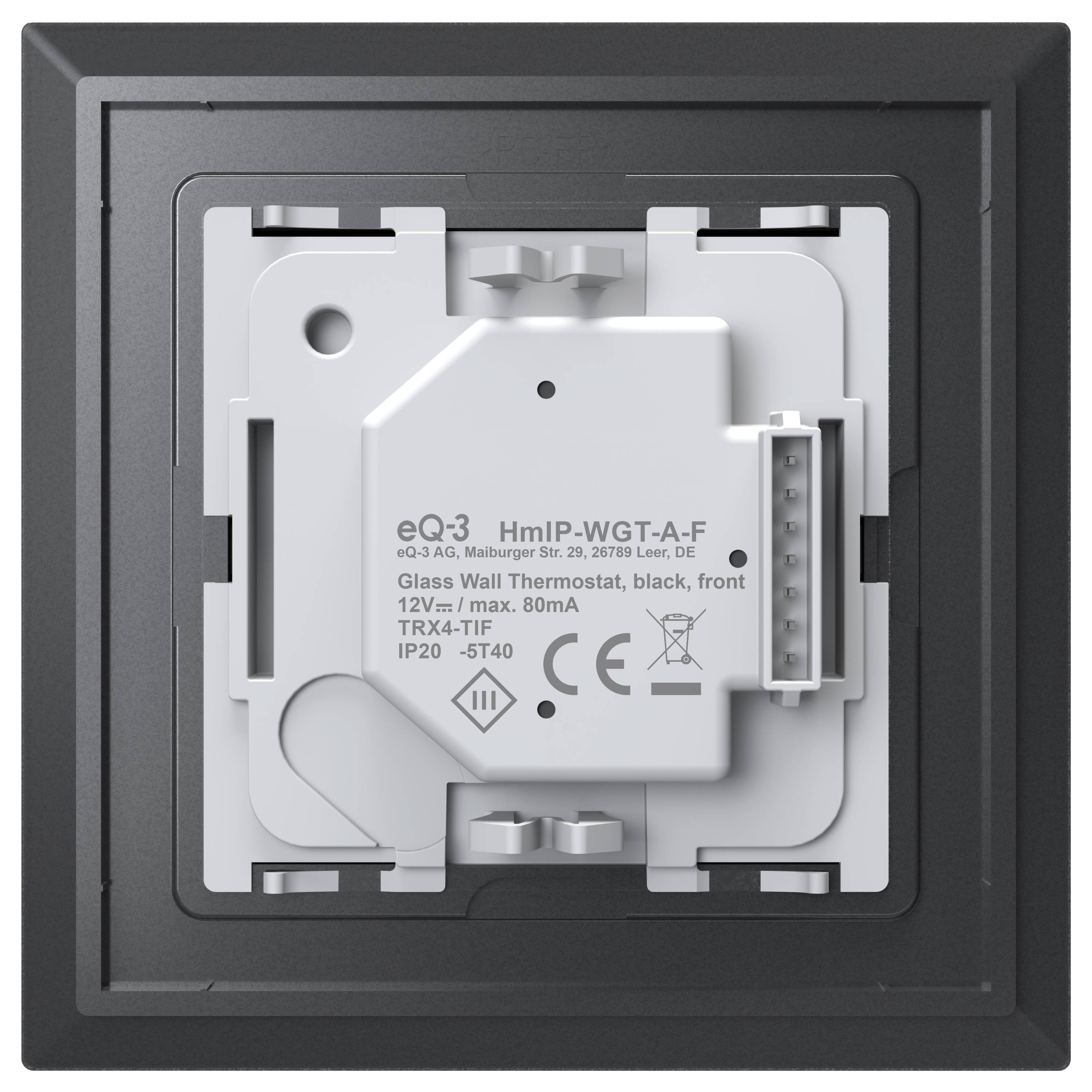 Homematic IP Wandthermostat IP Funk Glas-Wandthermostat mit CO2-Sensor