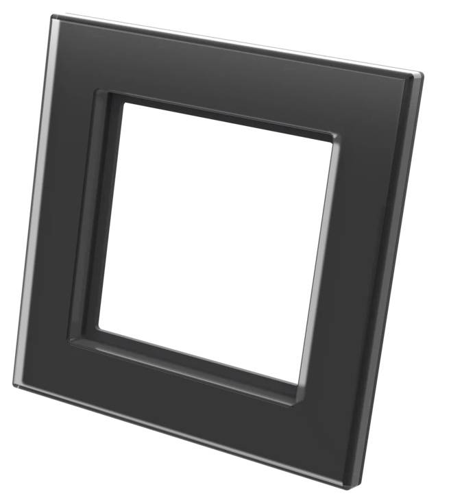 Homematic IP Rahmen IP Glasrahmen – 1-fach, schwarz