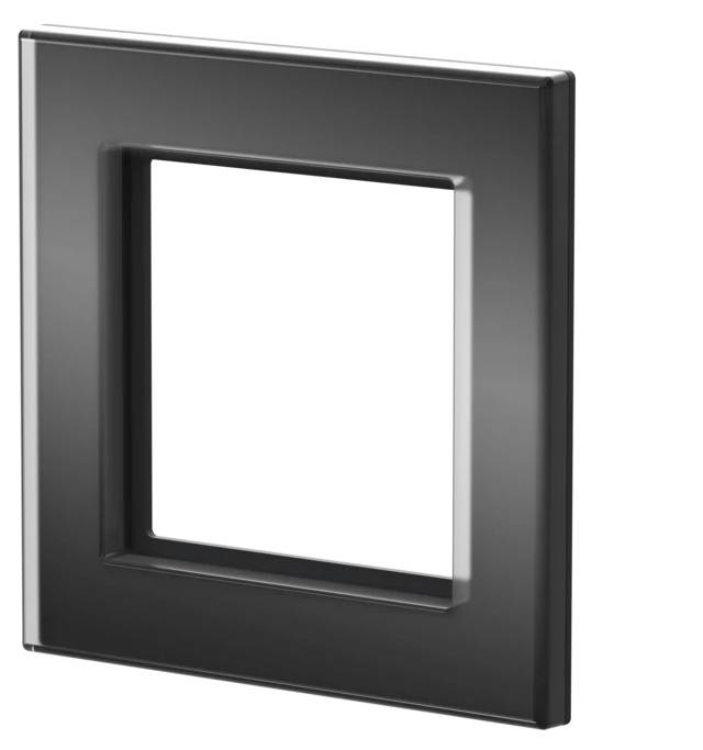 Homematic IP Rahmen IP Glasrahmen – 1-fach, schwarz