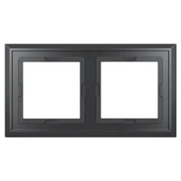 Homematic IP Funk Rahmen IP Glasrahmen – 2-fach, schwarz Homematic IP Funk Rahmen IP Glasrahmen – 2-fach, schwarz