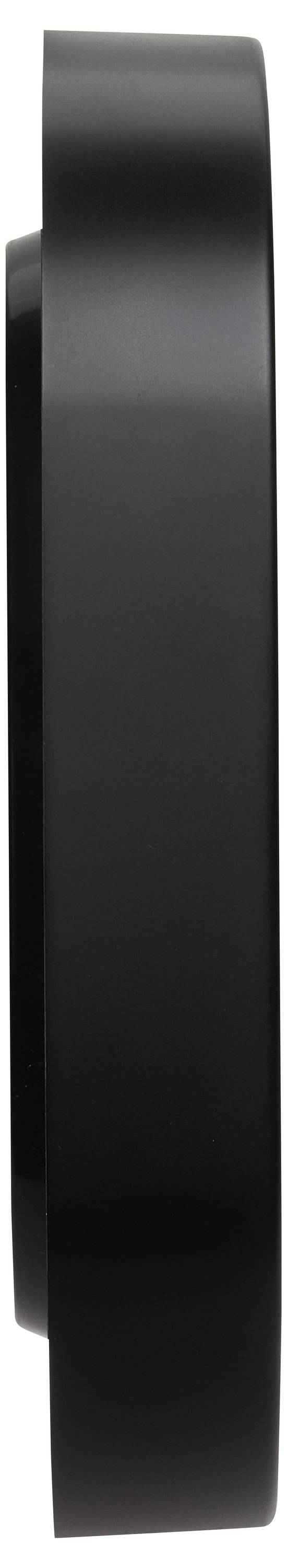 TFA Dostmann 60.3076.01 Quarz Wanduhr 279mm x 49mm x 279mm Schwarz Leisegang-Uhrwerk