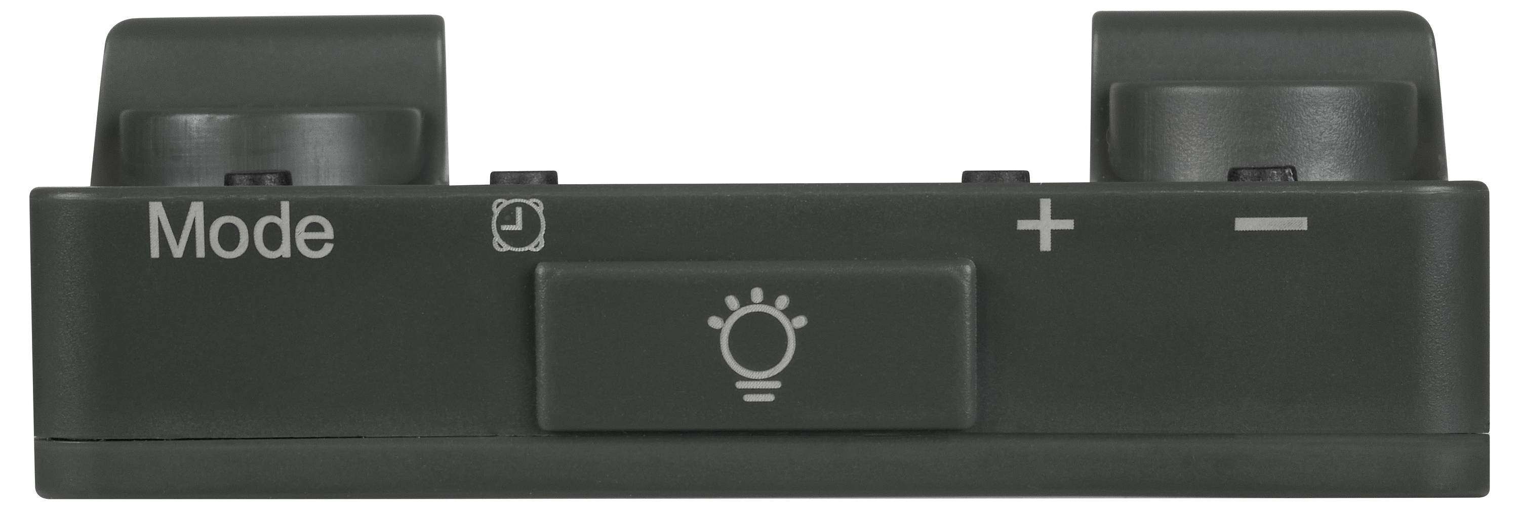 TFA Dostmann 60.2045.10 Quarz Wecker Grau Alarmzeiten 1