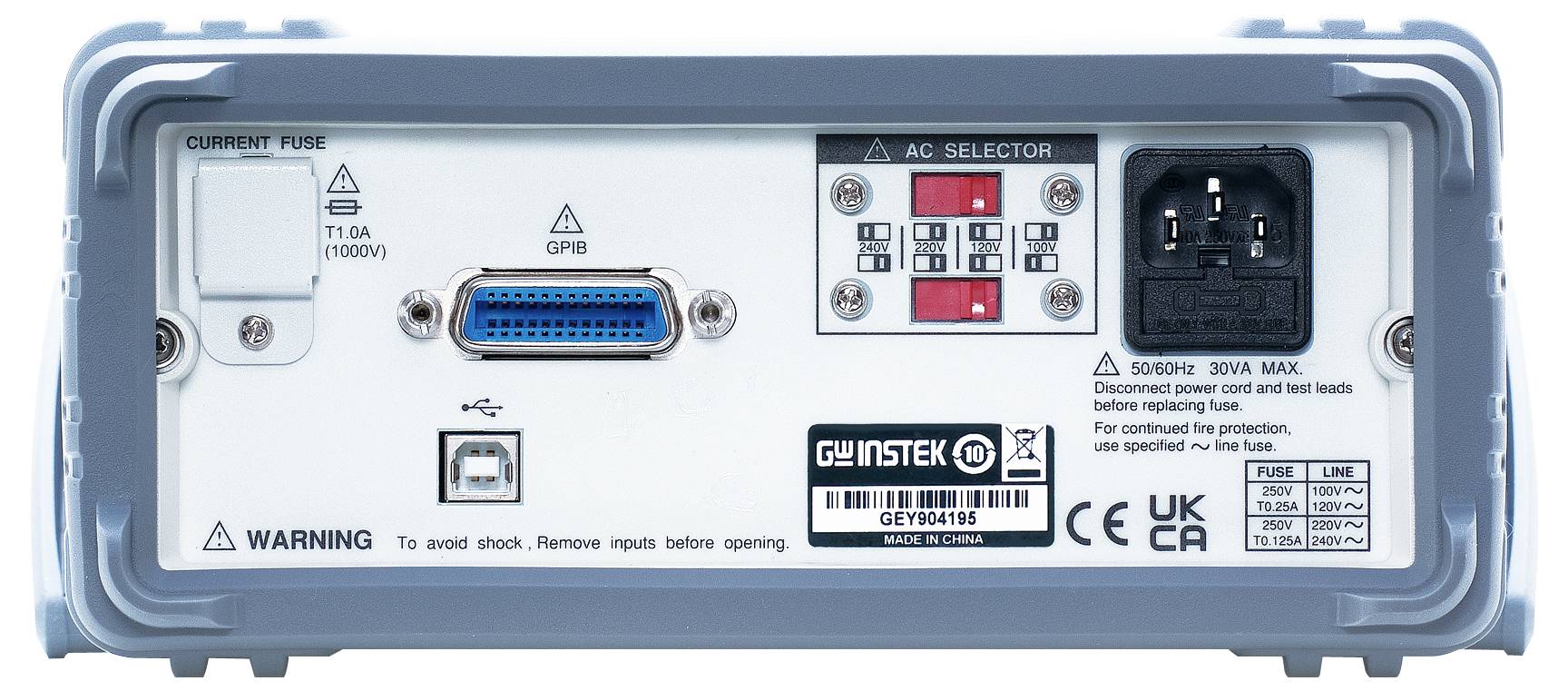 GW Instek GDM-9042 mit GPIB Hochpräzisions-Messgerät digital CAT II 300V Anzeige (Counts): 50.000
