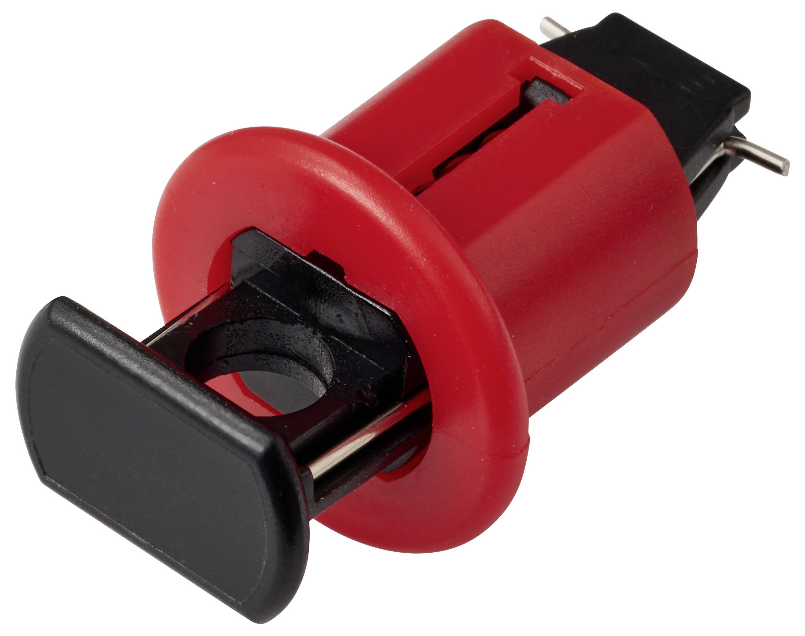 Sygonix SY-6872530 Verriegelung 24mm Rot/Schwarz Universal Verriegelung Leistungsschalter bis 12mm