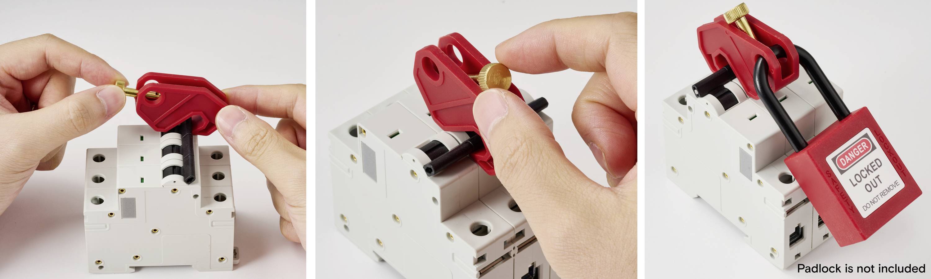 Sygonix SY-6872532 Verriegelung 34.4mm Rot Verriegelung Leistungsschalter S13 bis 8mm