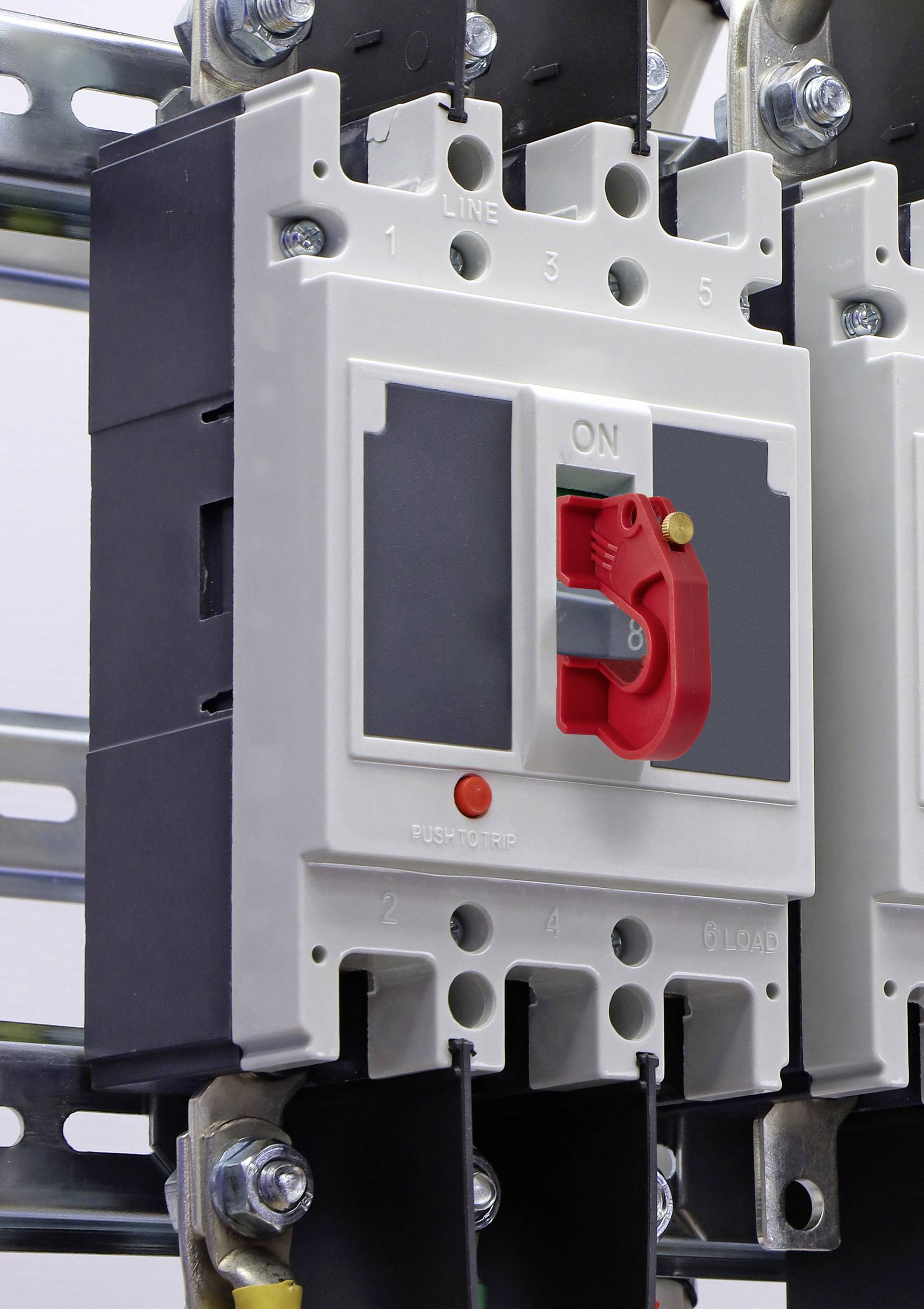 Sygonix SY-6872536 Verriegelung 54mm Rot Verriegelung Leistungsschalter S18 bis 20mm