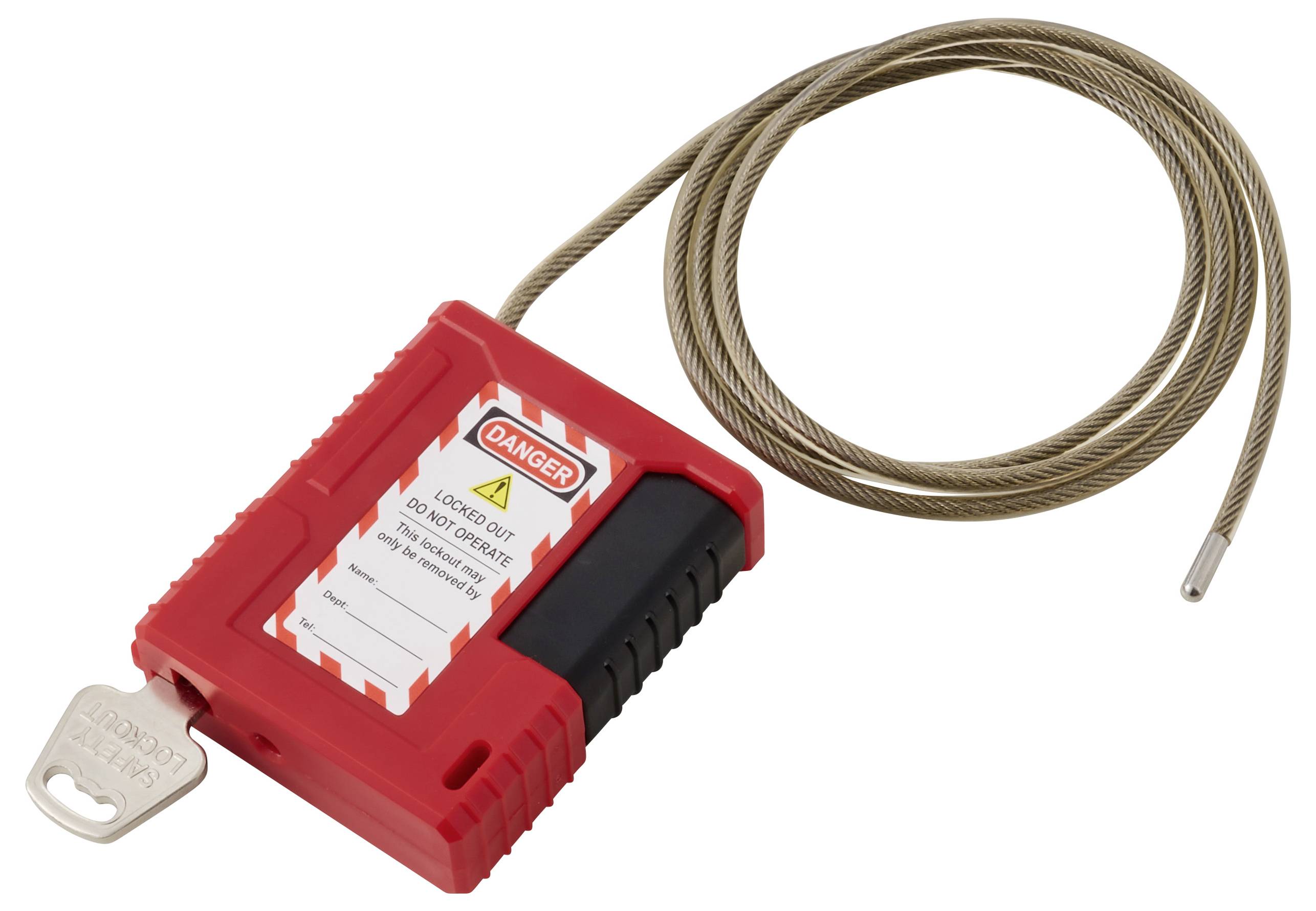 Sygonix SY-6872544 Kabelschloss 61.8mm Rot