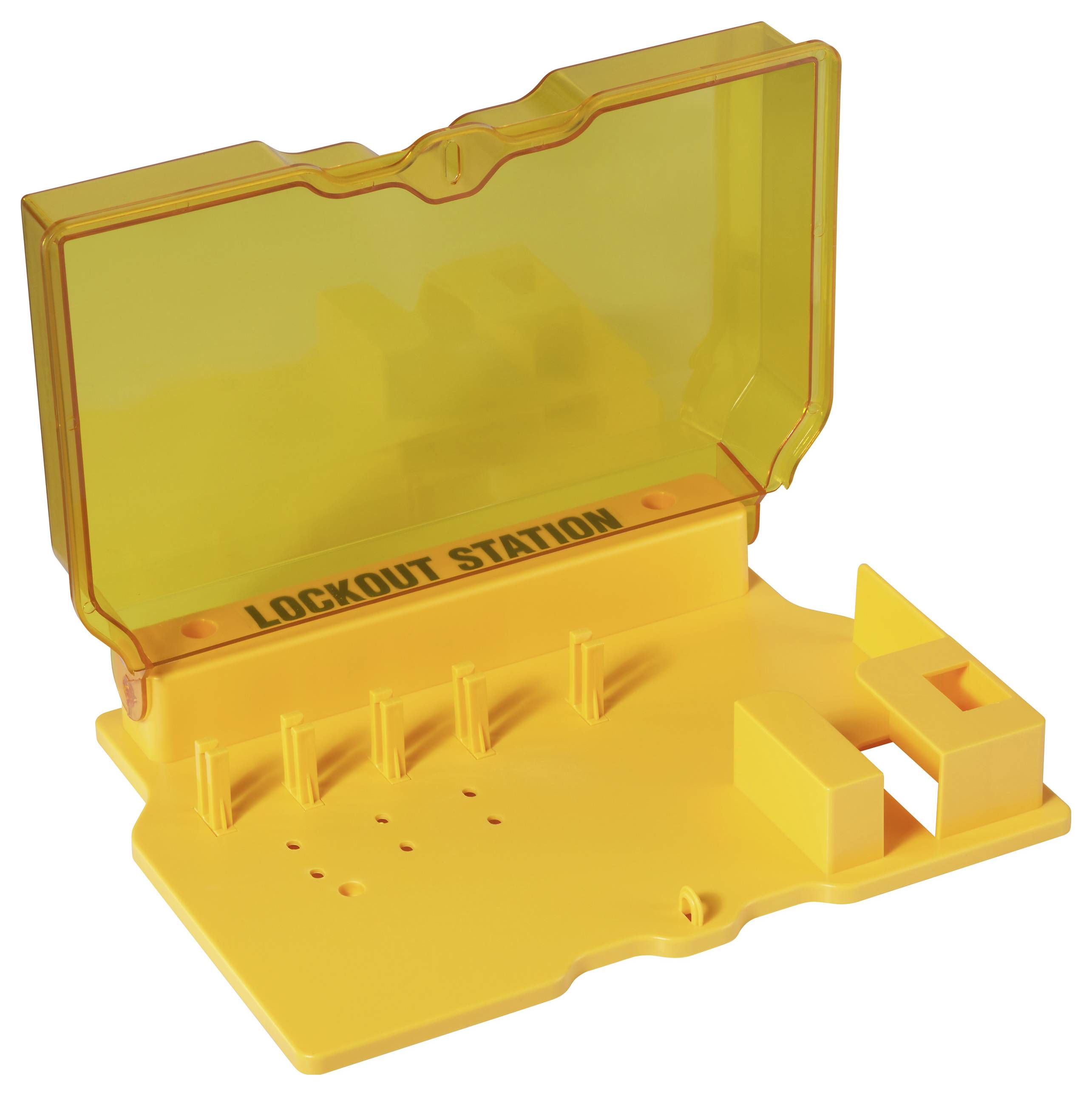Sygonix SY-6872550 Verriegelung 412mm Yellow Lockout Station 5 Hakenstellung