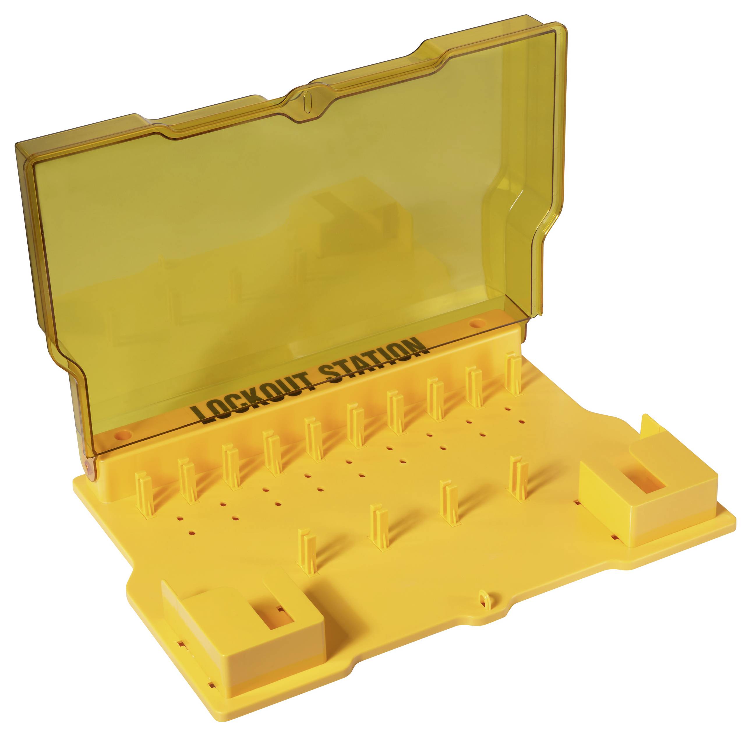 Sygonix SY-6872552 Verriegelung 562mm Gelb Lockout Station 14 Hakenstellung