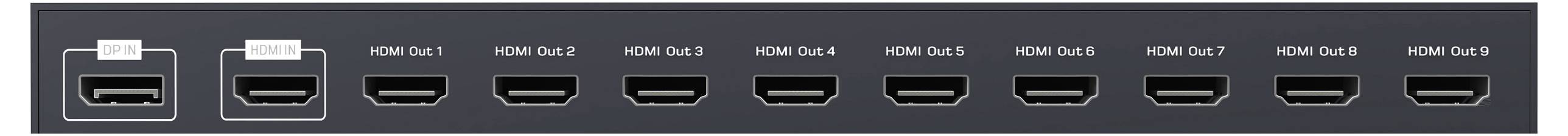 SpeaKa Professional SP-WC-200 HDMI-Switch mit Fernbedienung, Ultra HD-fähig 1980 x 1080 Pixel