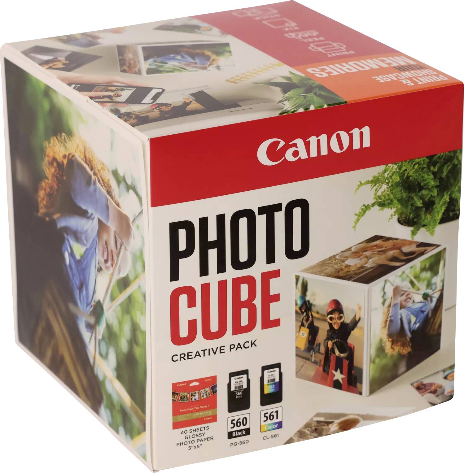 Canon Fotowürfel-Set Photo Cube Creative Pack Original Kombi-Pack Schwarz, Color 3713C013
