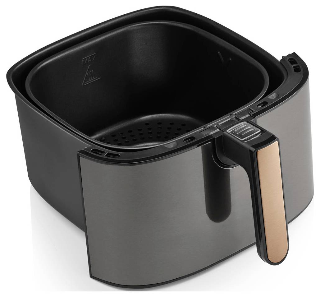 Arzum AIRTASTY XL Heißluft-Fritteuse 6l 1750W mit Display, Timerfunktion Schwarz, Bronze