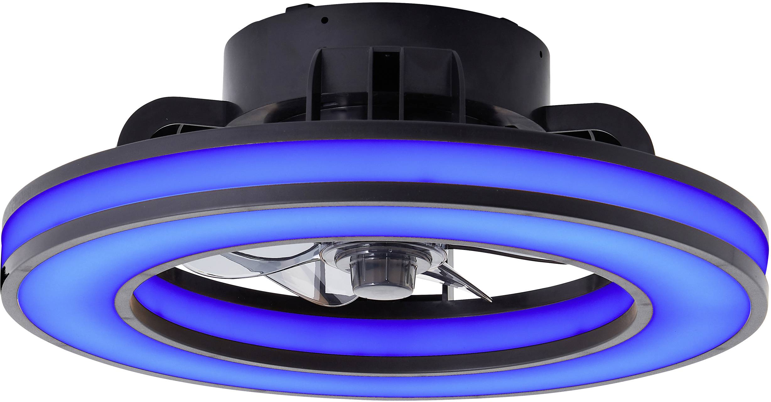 Brilliant Mondello Deckenventilator 26 W (Ø x H) 415 mm x 146 mm mit Fernbedienung, Dimmbar, mit Beleuchtung, Timer