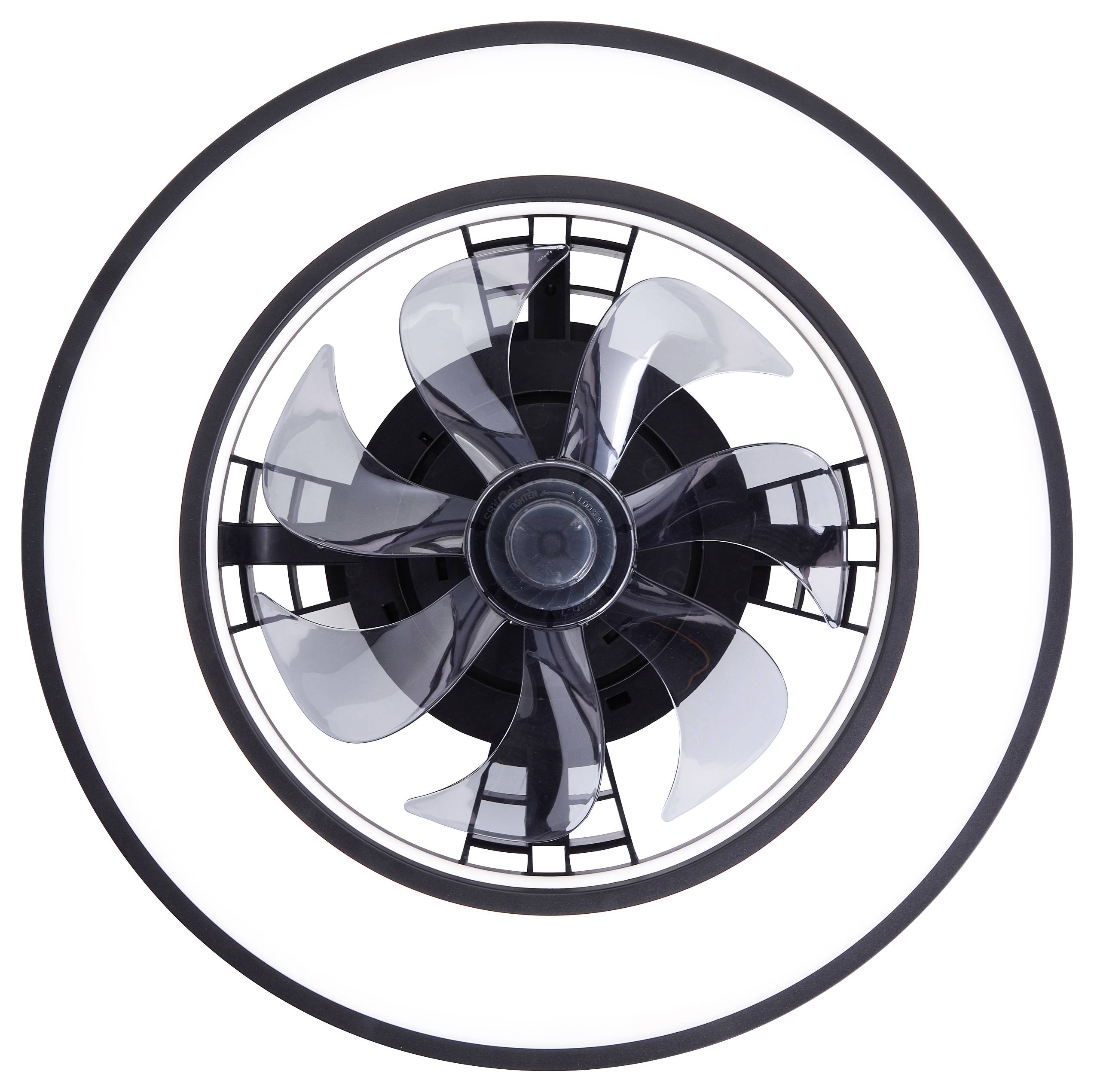 Brilliant Mondello Deckenventilator 26 W (Ø x H) 415 mm x 146 mm mit Fernbedienung, Dimmbar, mit Beleuchtung, Timer