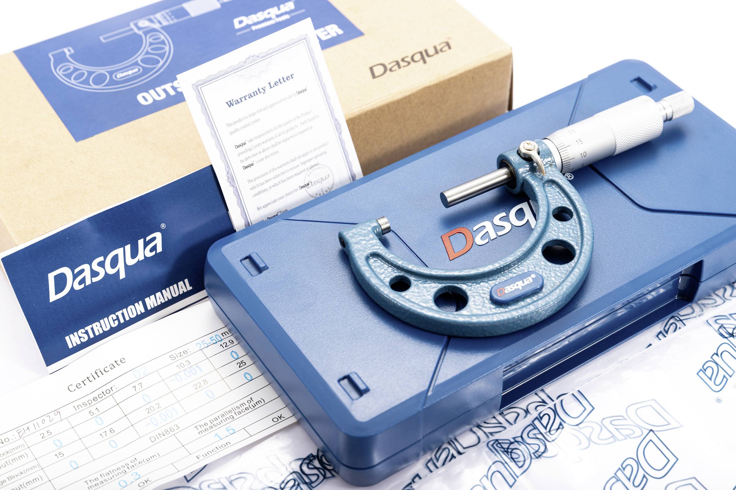 Dasqua 4111-8110 Außenmessschraube 25 - 50mm Ablesung: 0.01mm