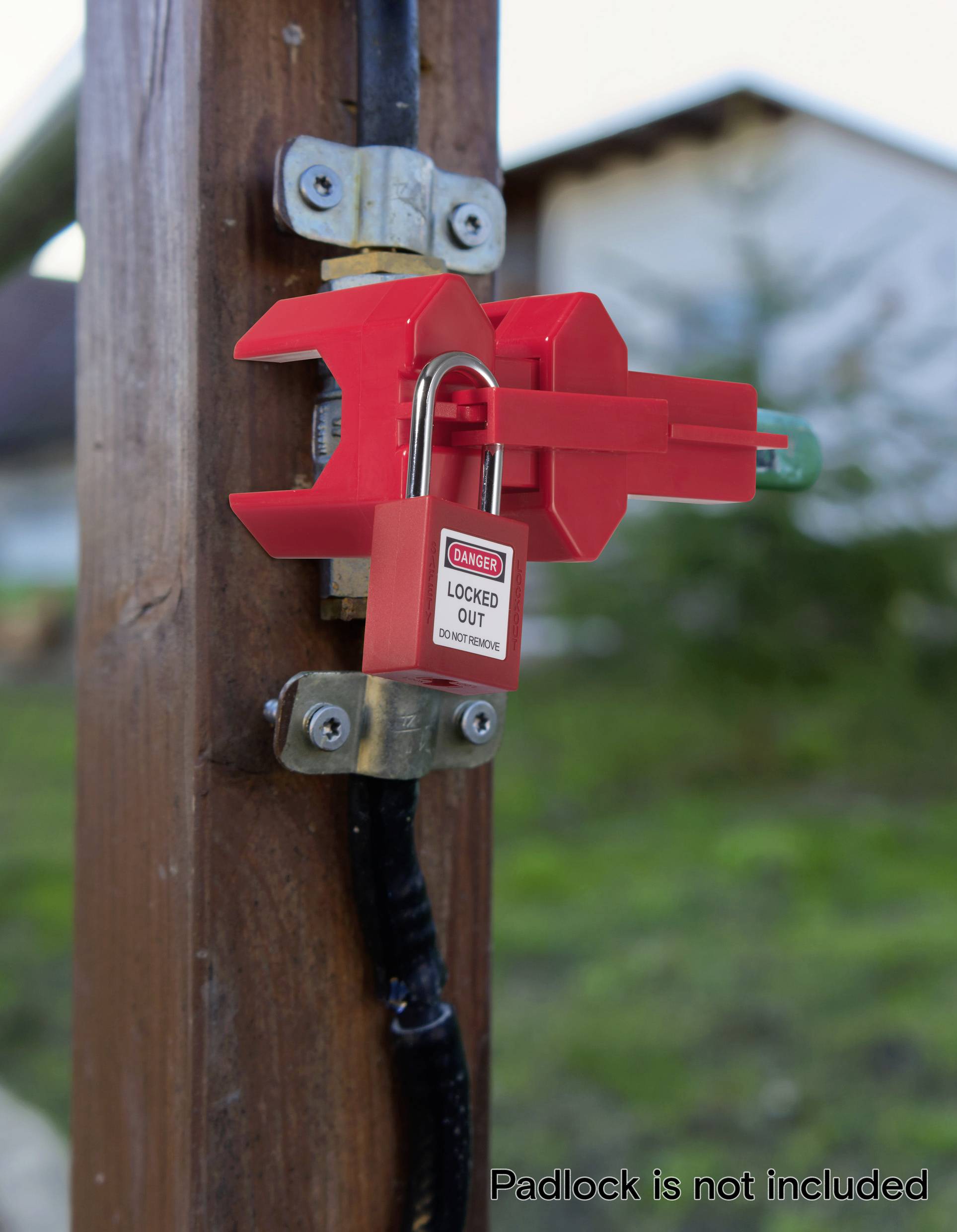 Sygonix SY-6872672 Verriegelung 78mm Rot Kugelhahn DN8-DN50