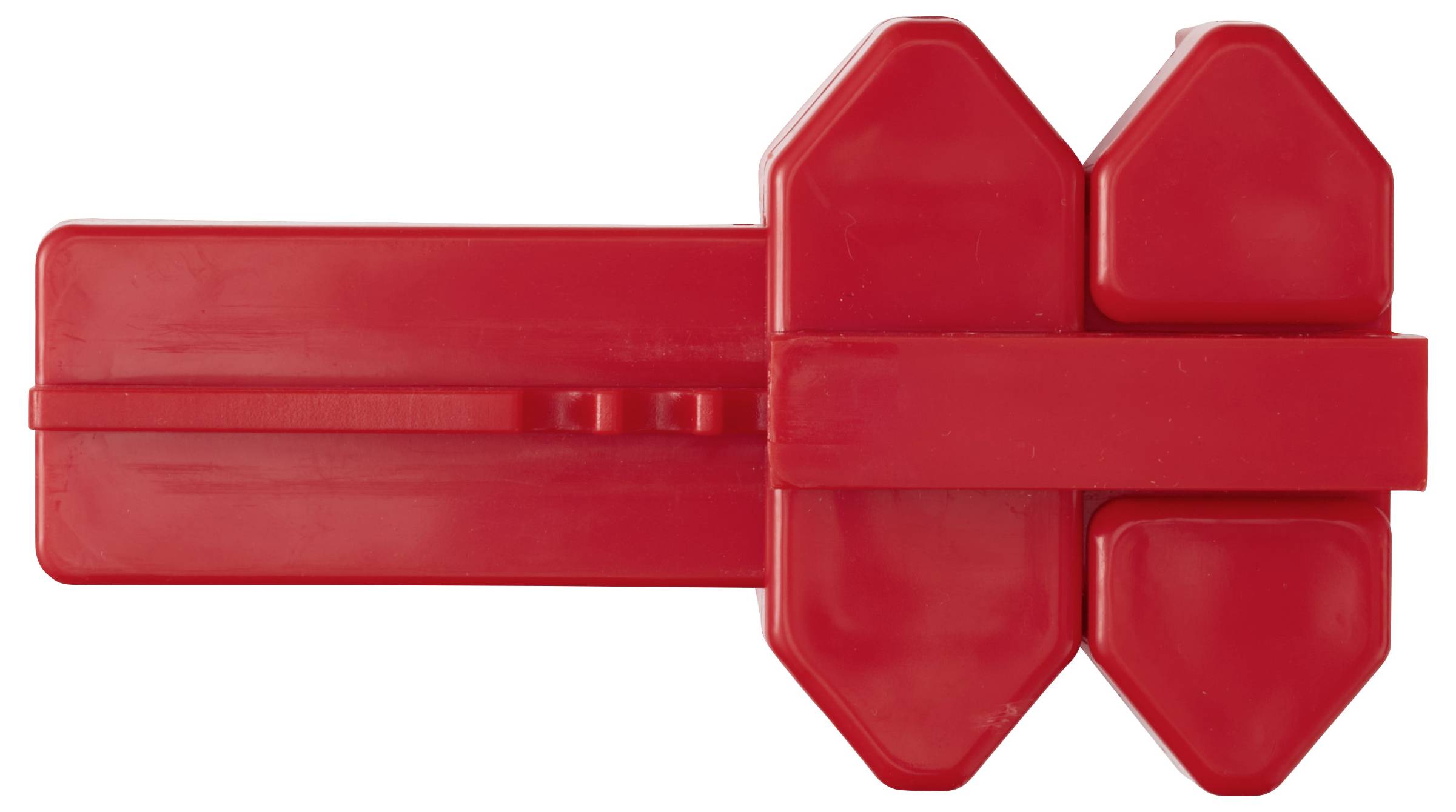 Sygonix SY-6872672 Verriegelung 78mm Rot Kugelhahn DN8-DN50