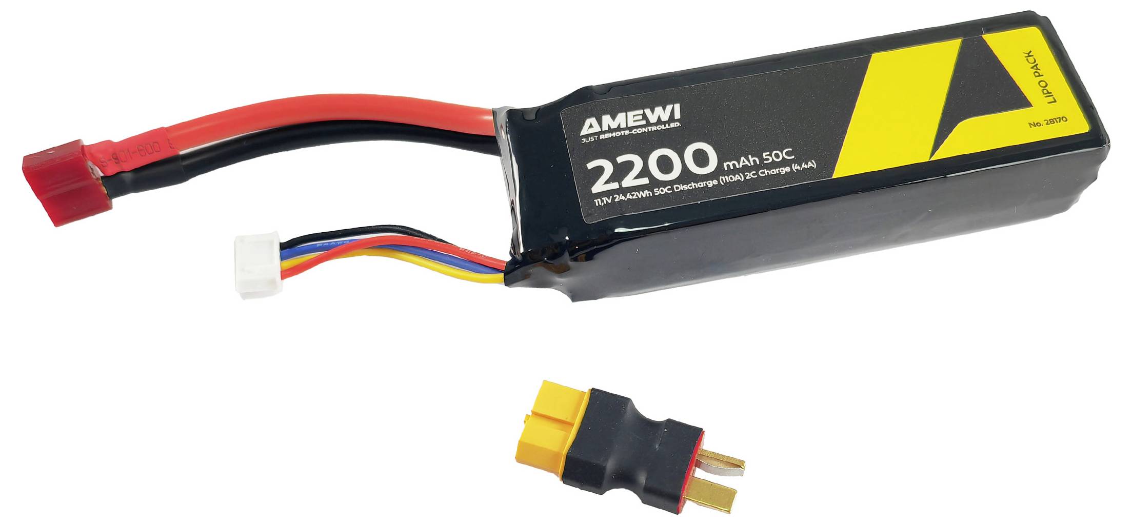 Amewi Modellbau-Akkupack (LiPo) 11.1V 2200 mAh Zellen-Zahl: 3 Softcase XT60