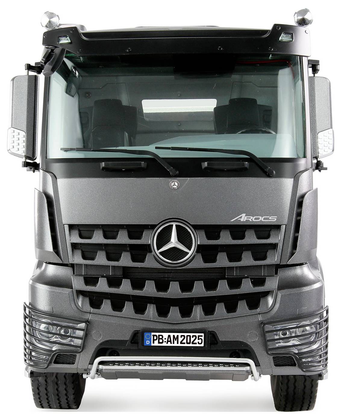 Amewi 22696 Mercedes-Benz Arocs Sattelzug mit Kippauflieger 4x4 1:14 RTR anthrazit 1:14 Elektro RC Einsteiger Modellauto RtR mit