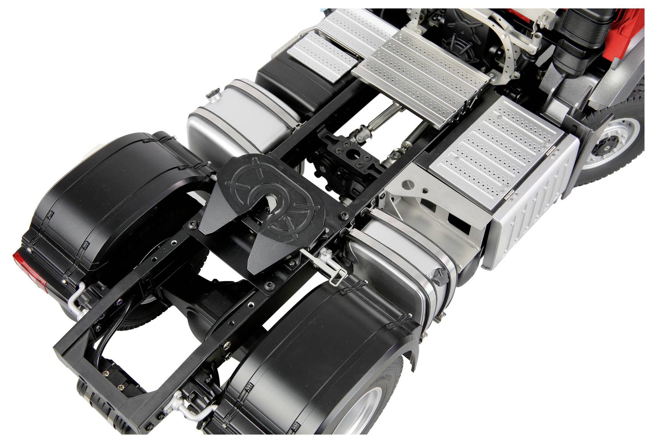 Amewi 22695 Mercedes-Benz Arocs Sattelzug mit Kippauflieger 1:14 Elektro RC Einsteiger Funktionsmodell RtR mit Lichteffekt, mit