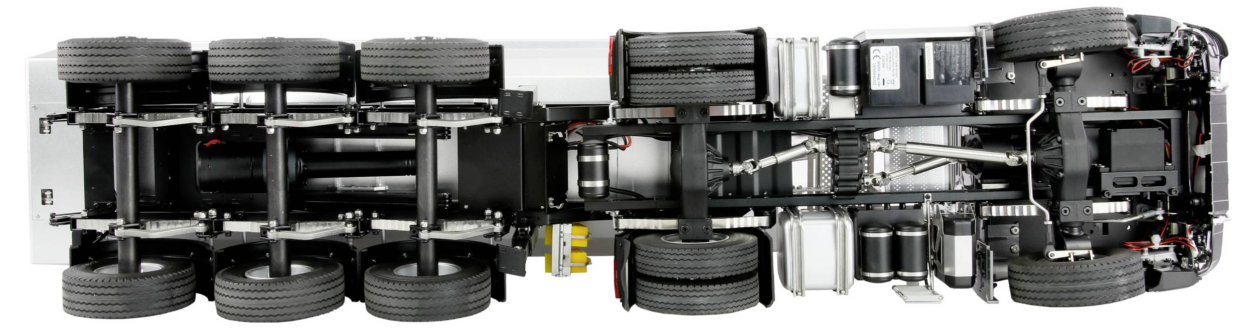 Amewi 22695 Mercedes-Benz Arocs Sattelzug mit Kippauflieger 1:14 Elektro RC Einsteiger Funktionsmodell RtR mit Lichteffekt, mit