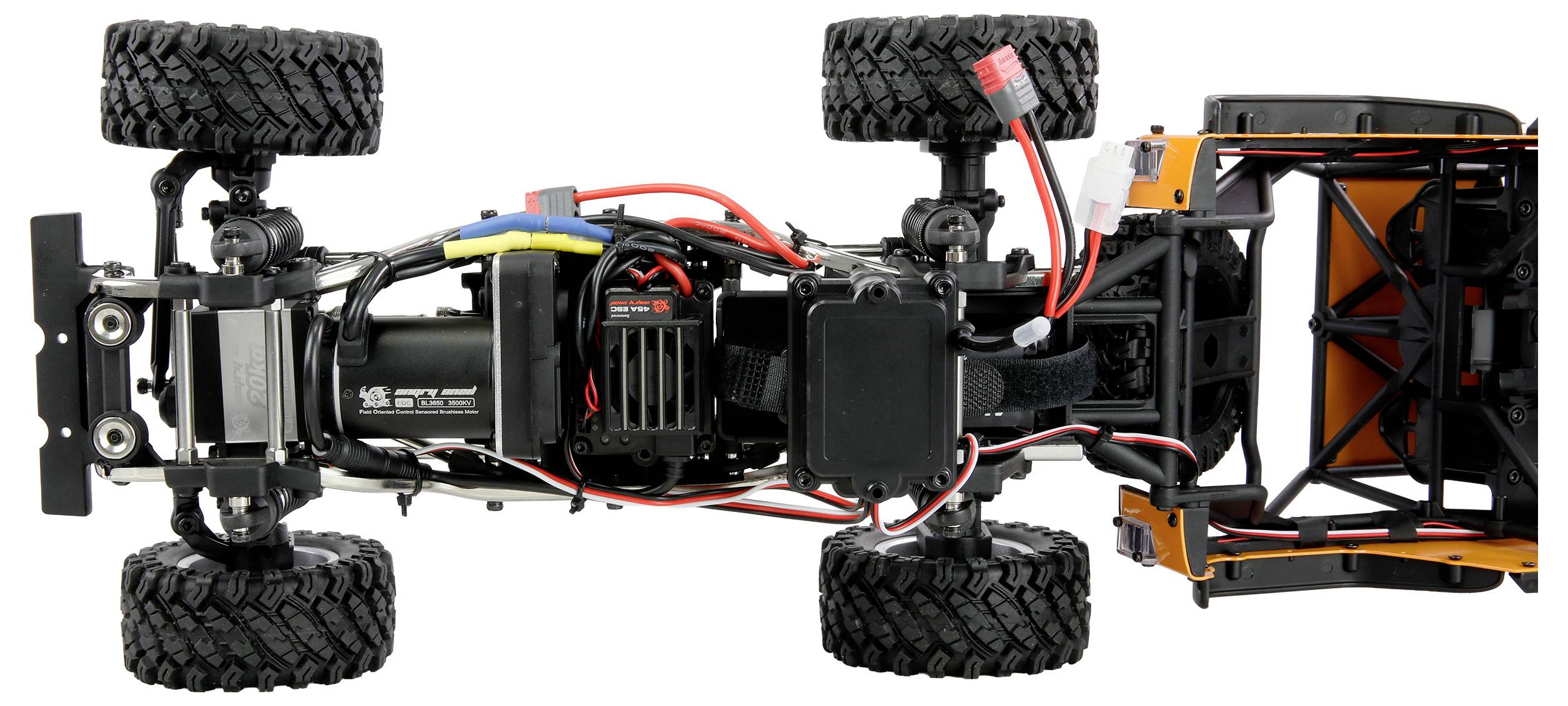 Amewi Hyper Go SC+ Scale Crawler FOC Brushless 1:12 RC Einsteiger Modellauto Elektro Crawler Allradantrieb (4WD) RtR 2,4GHz mit