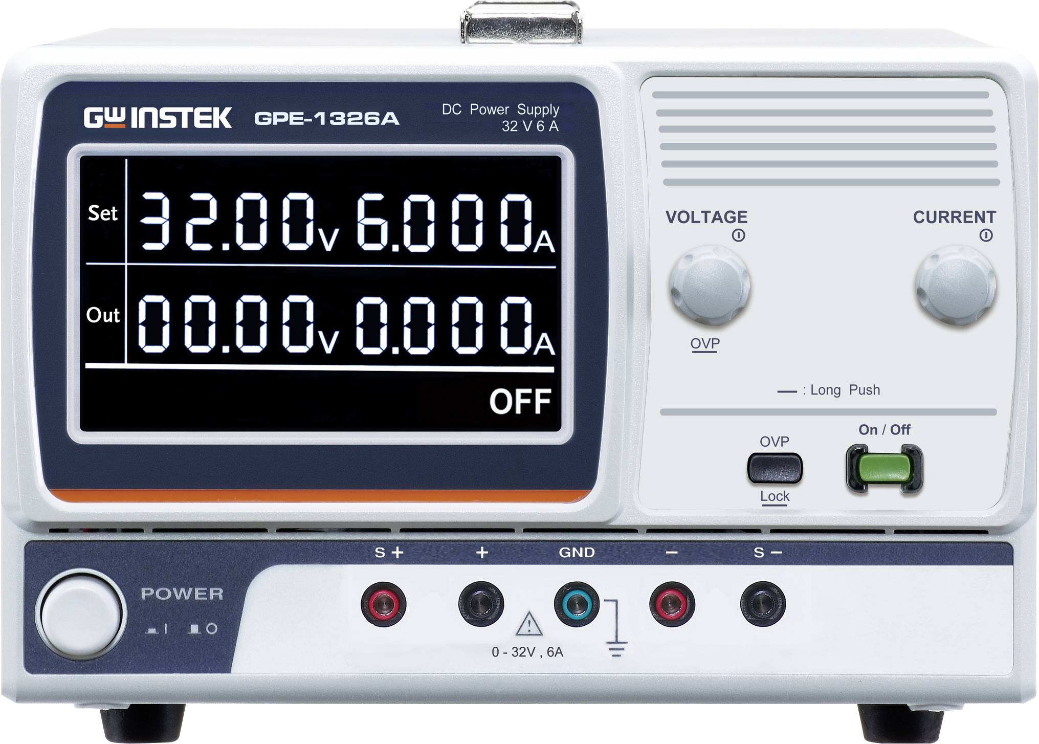 GW Instek GPE-1326A 192W Einkanal Linear DC-Netzteil Labornetzgerät, einstellbar 32 (max.) 6A (max.) 192W fernsteuerbar, OVP