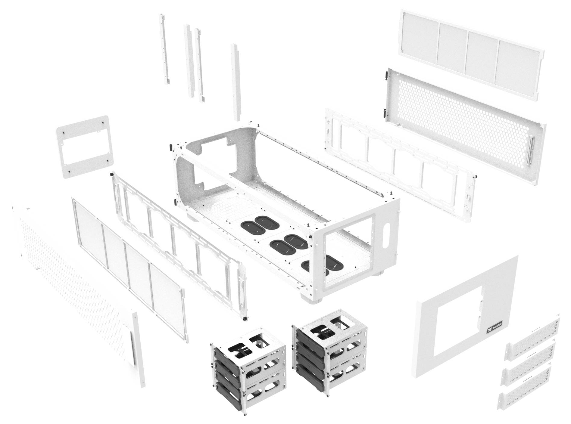 Thermaltake AX100 Snow White Desktop Sockel Schnee-Weiß