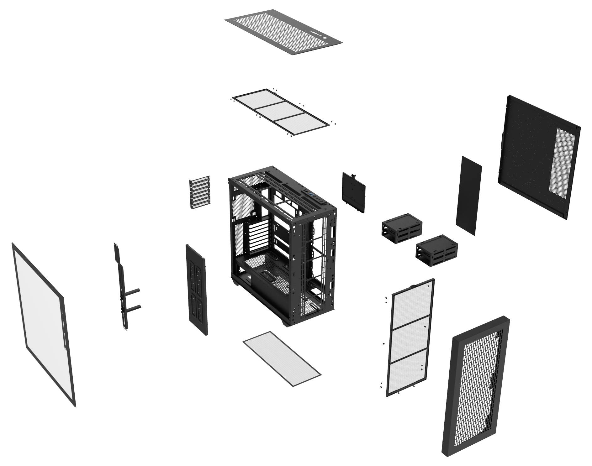 Thermaltake AX500 Black Full Tower Gaming-Gehäuse Schwarz