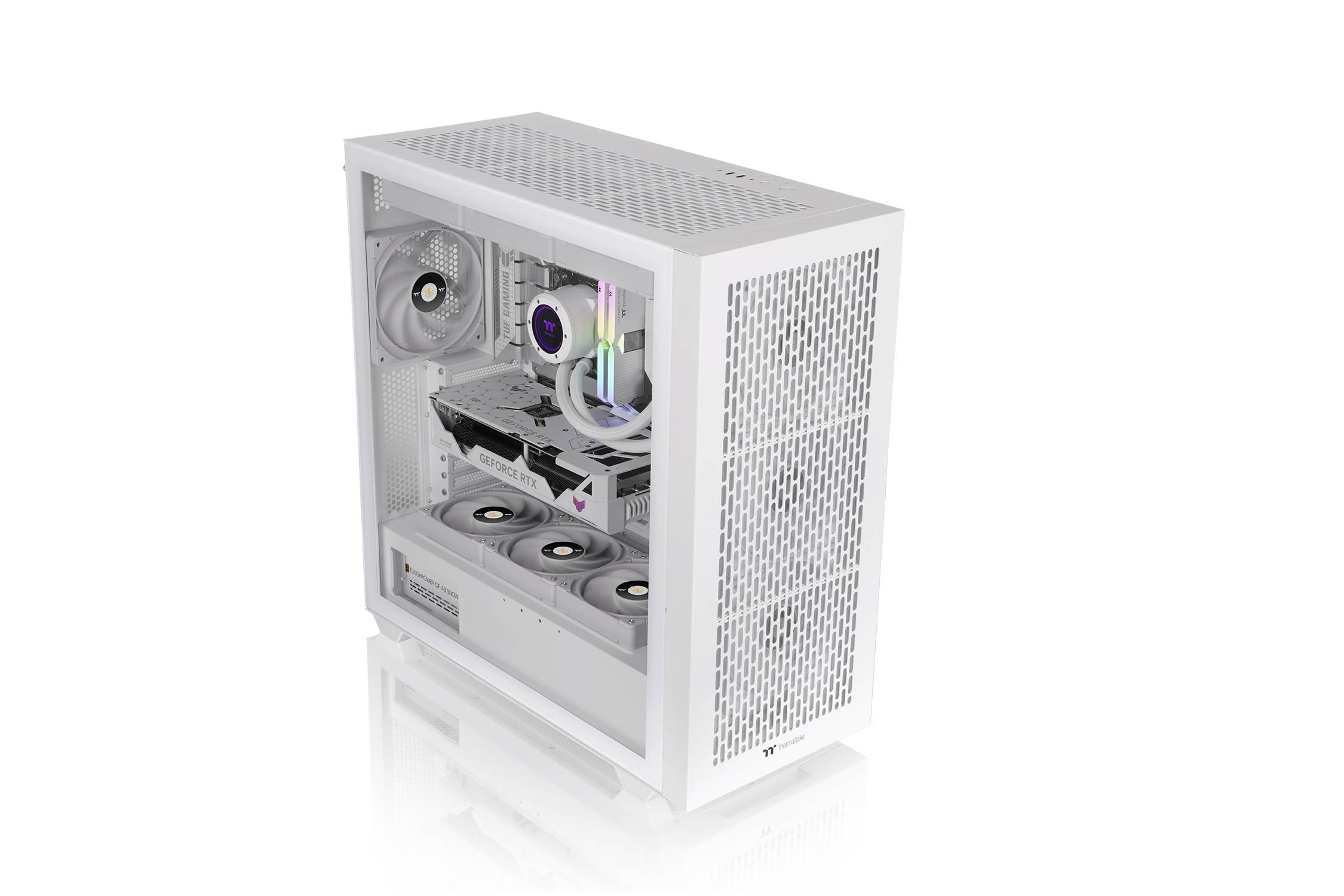 Thermaltake AX500 Snow White Full Tower Gaming-Gehäuse Schnee-Weiß