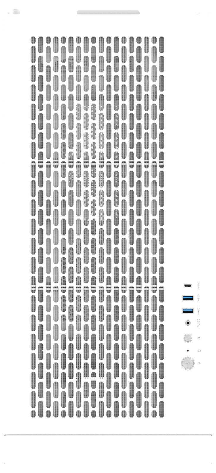 Thermaltake AX500 Snow White Full Tower Gaming-Gehäuse Schnee-Weiß