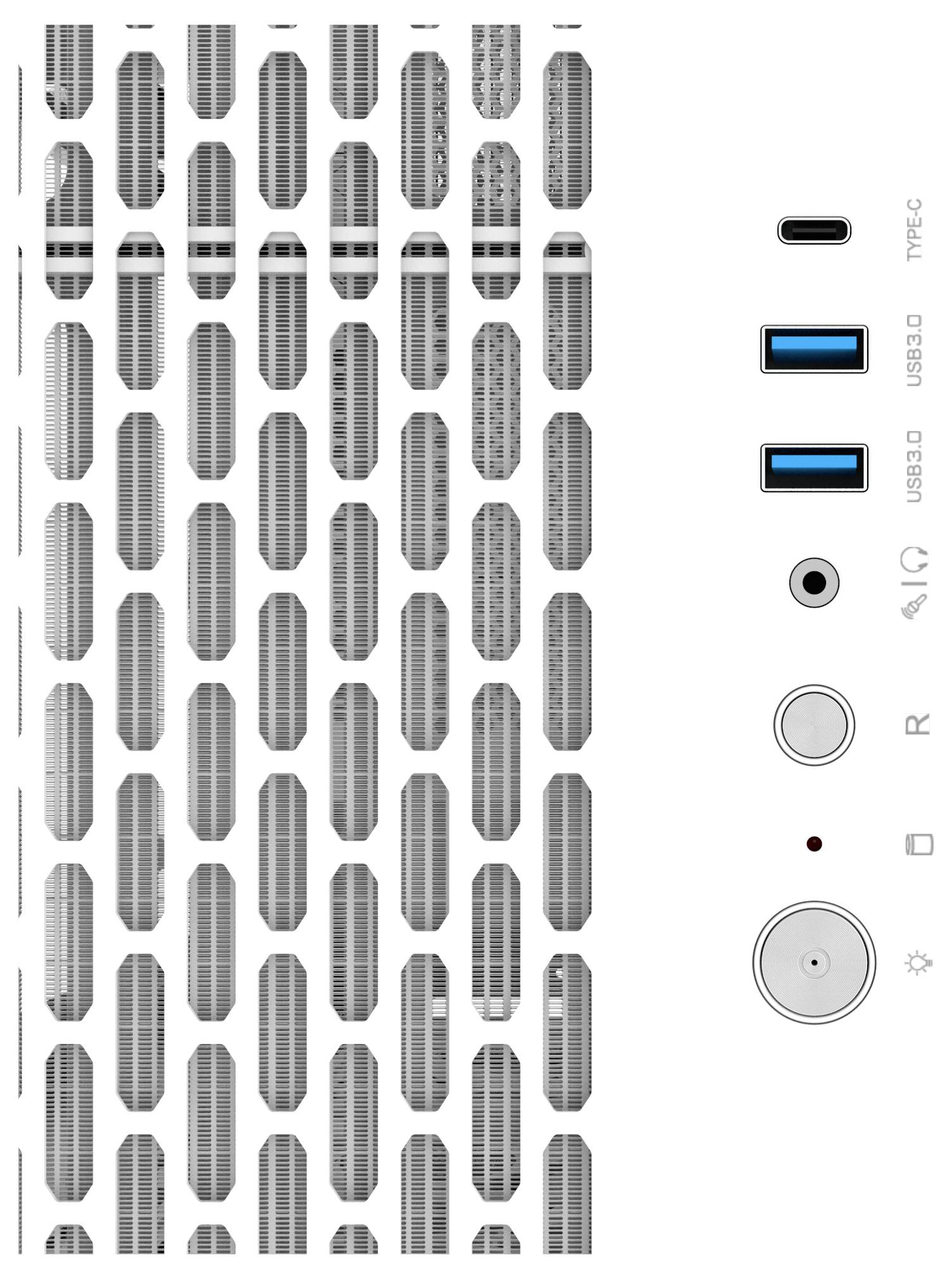 Thermaltake AX500 Snow White Full Tower Gaming-Gehäuse Schnee-Weiß