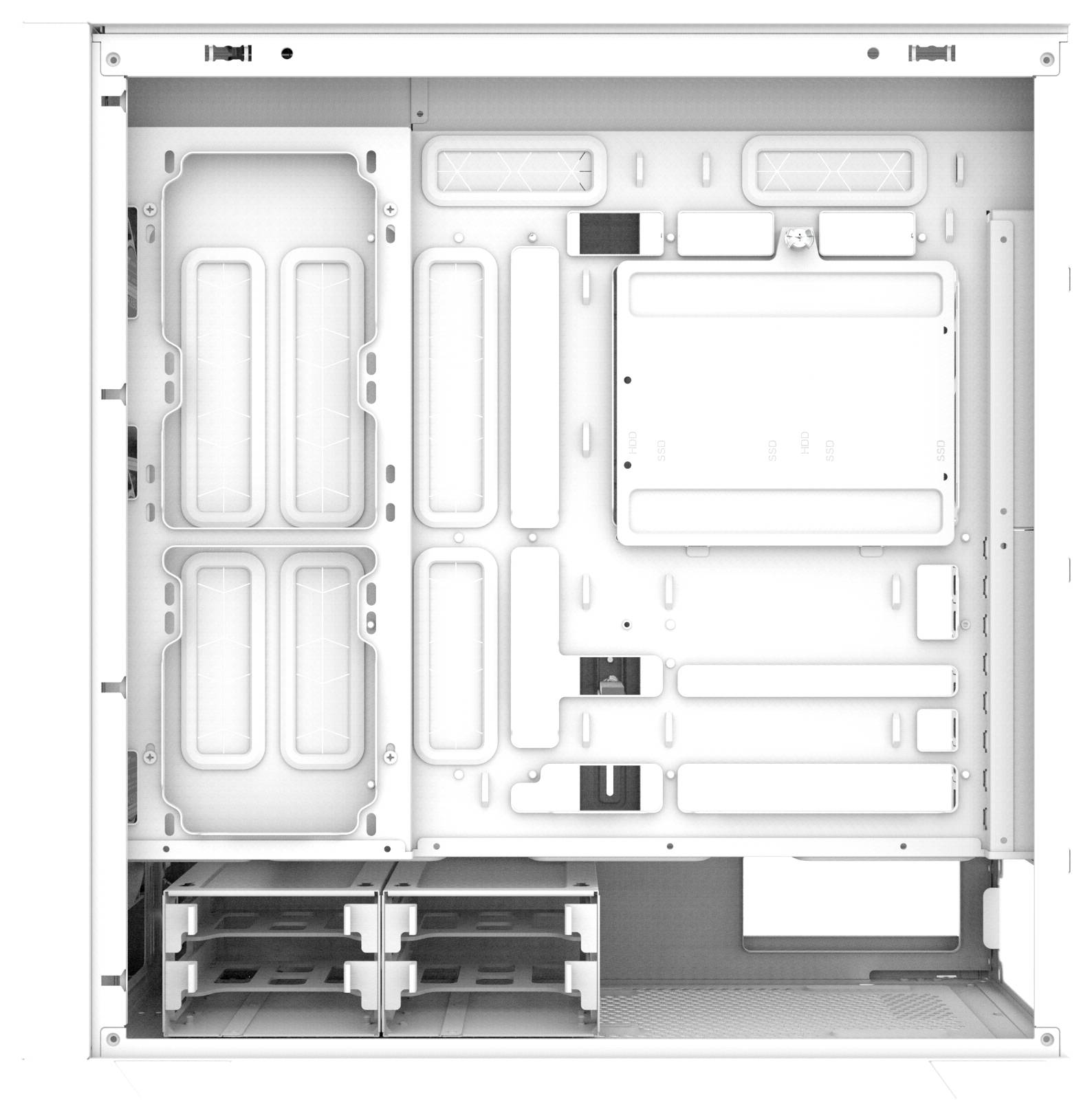 Thermaltake AX500 Snow White Full Tower Gaming-Gehäuse Schnee-Weiß