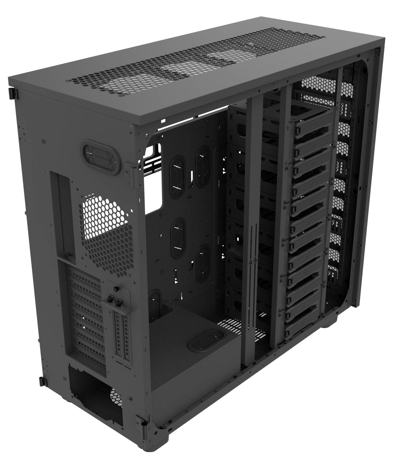 Thermaltake AX700 TG Black Full Tower Gaming-Gehäuse Schwarz