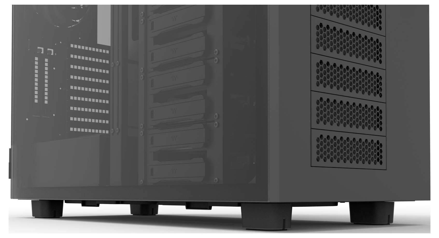 Thermaltake AX700 TG Black Full Tower Gaming-Gehäuse Schwarz