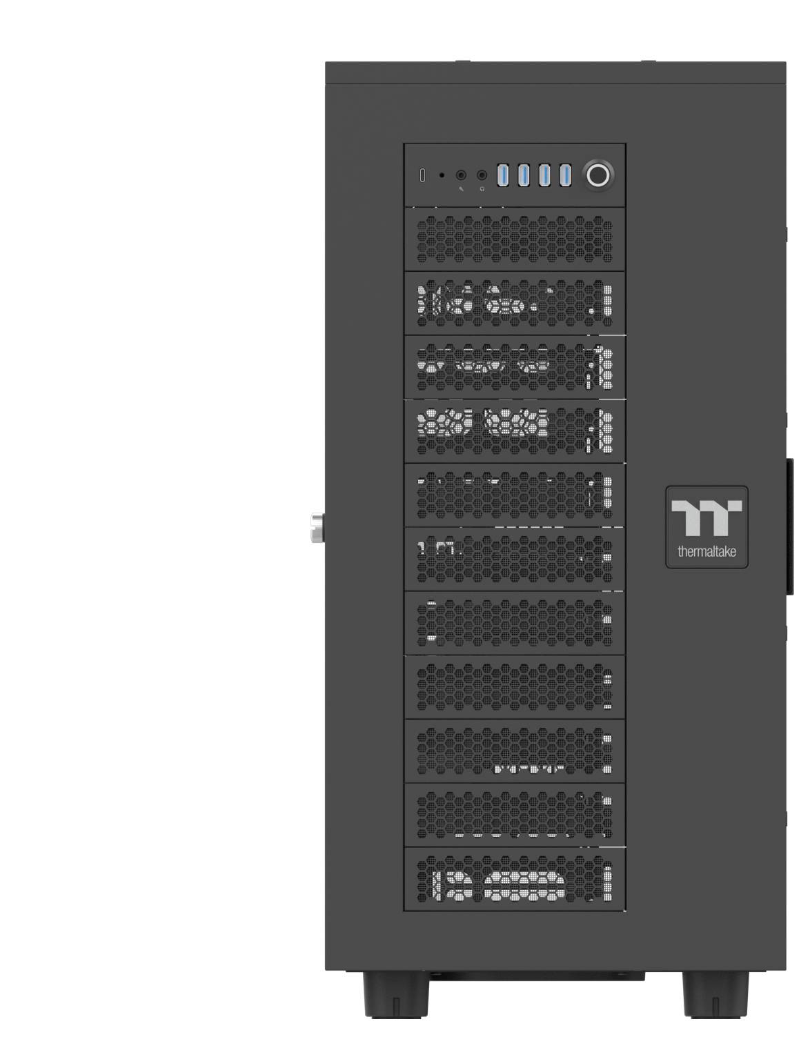 Thermaltake AX700 Black Full Tower Gaming-Gehäuse Schwarz