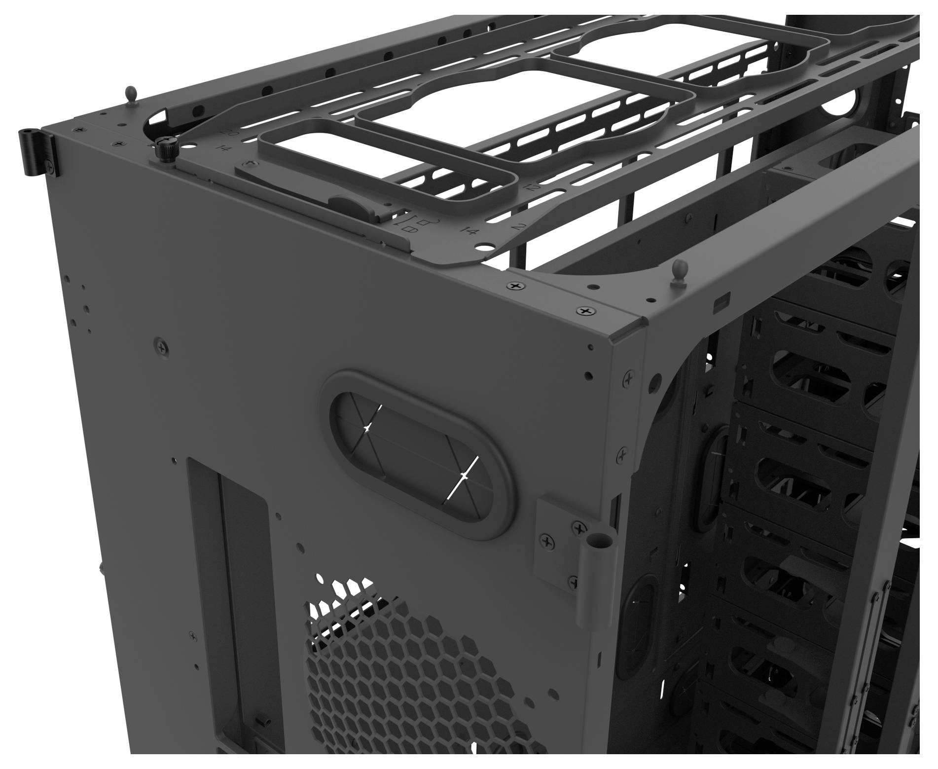 Thermaltake AX700 Black Full Tower Gaming-Gehäuse Schwarz