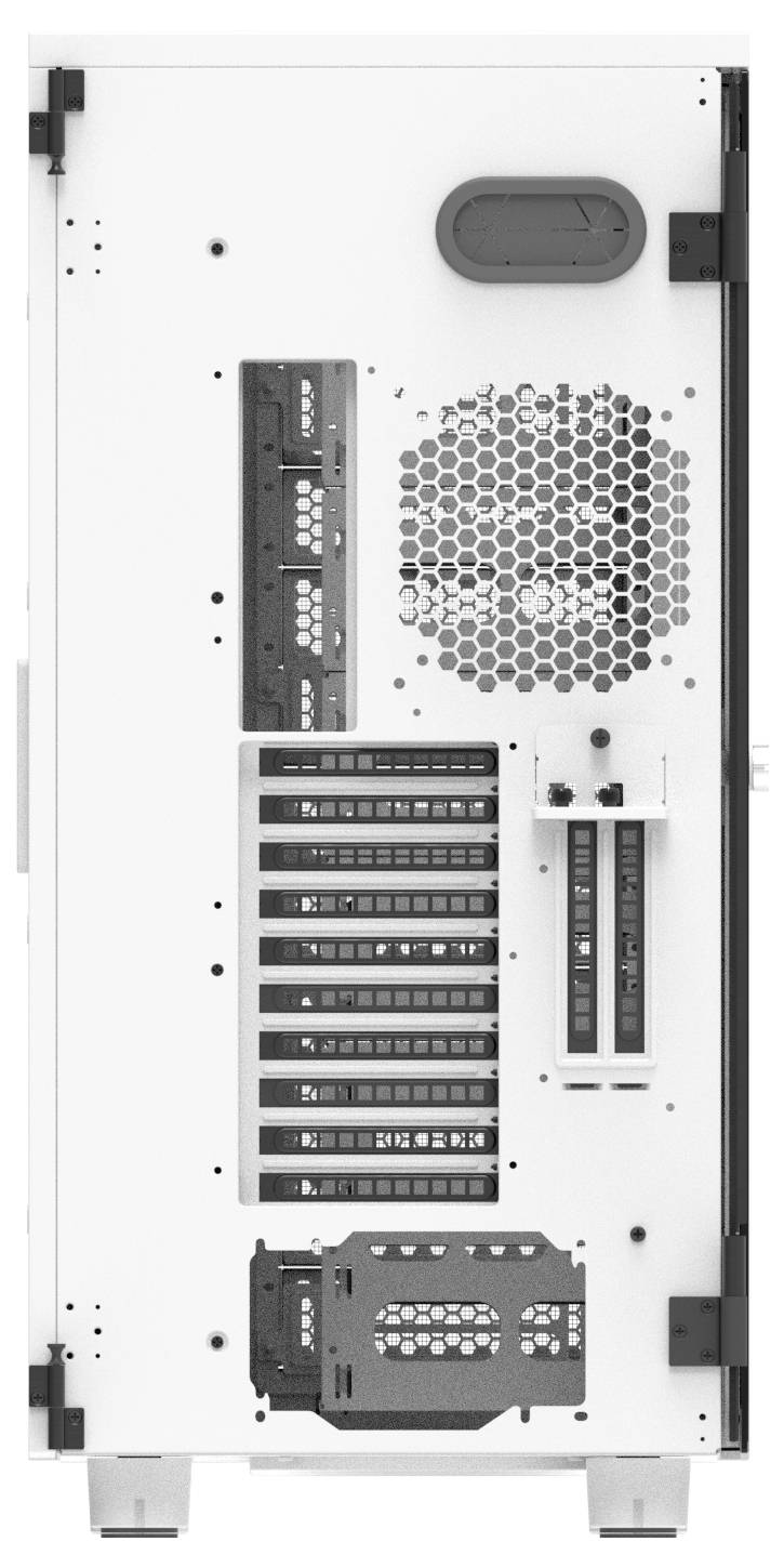 Thermaltake AX700 Snow White Full Tower Gaming-Gehäuse Schnee-Weiß