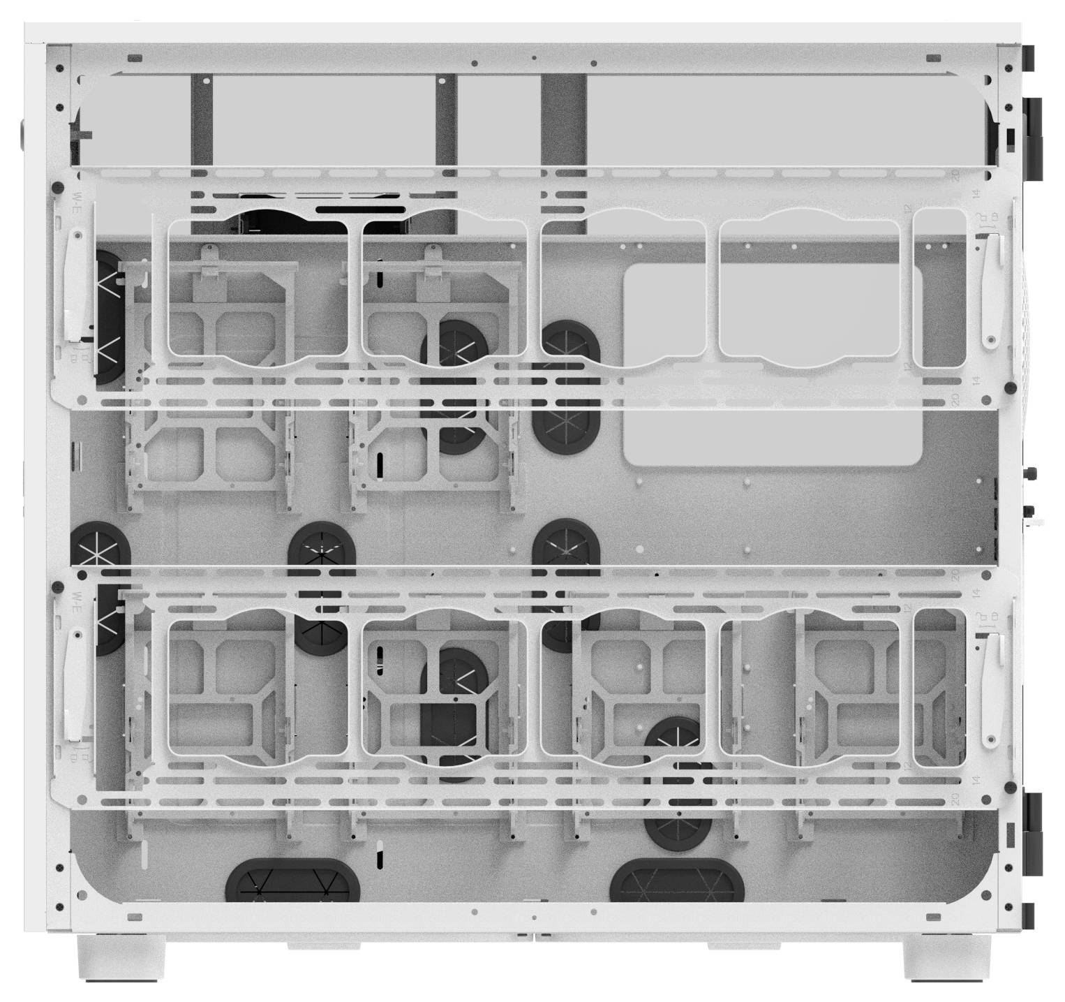 Thermaltake AX700 Snow White Full Tower Gaming-Gehäuse Schnee-Weiß