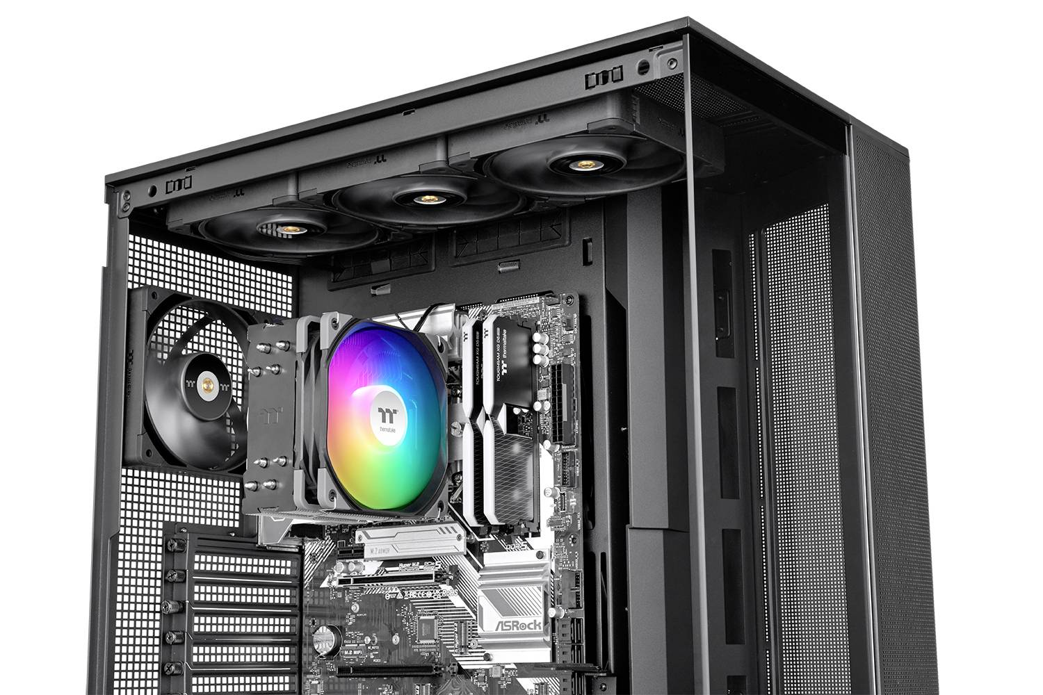 Thermaltake UX400 ARGB Air cooler CPU-Kühler mit Lüfter Intel® LGA 1851, Intel® LGA 1700, Intel® LGA 1200, Intel® LGA 1156, Intel® LGA 1151-V2