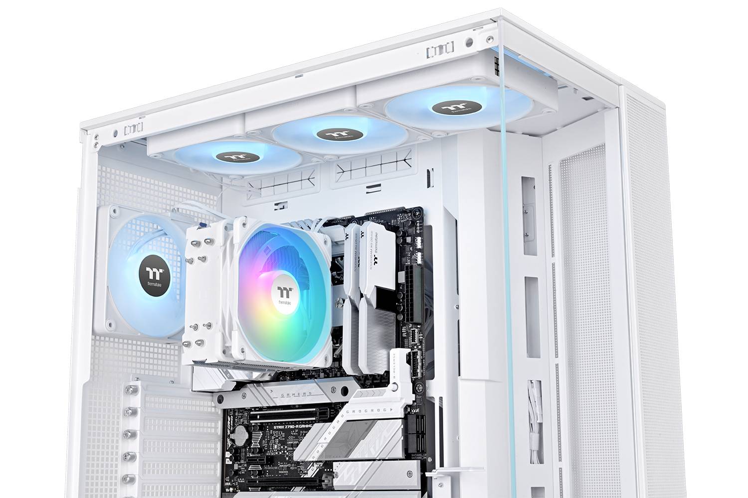 Thermaltake UX400 ARGB White Air cooler CPU-Kühler mit Lüfter Intel® LGA 1851, Intel® LGA 1700, Intel® LGA 1200, Intel® LGA 1156