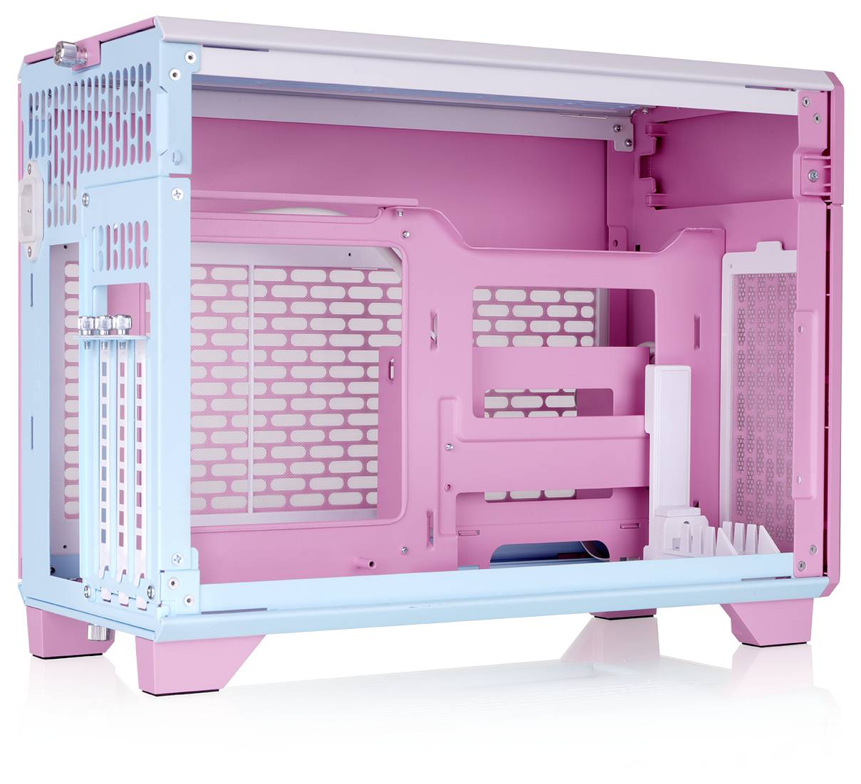 Thermaltake TR100 Bubble Pink Mini-Tower Gaming-Gehäuse Bubblegum Pink