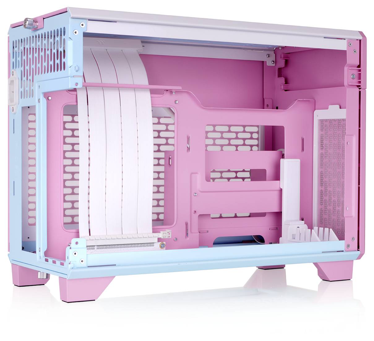 Thermaltake TR100 Bubble Pink Mini-Tower Gaming-Gehäuse Bubblegum Pink