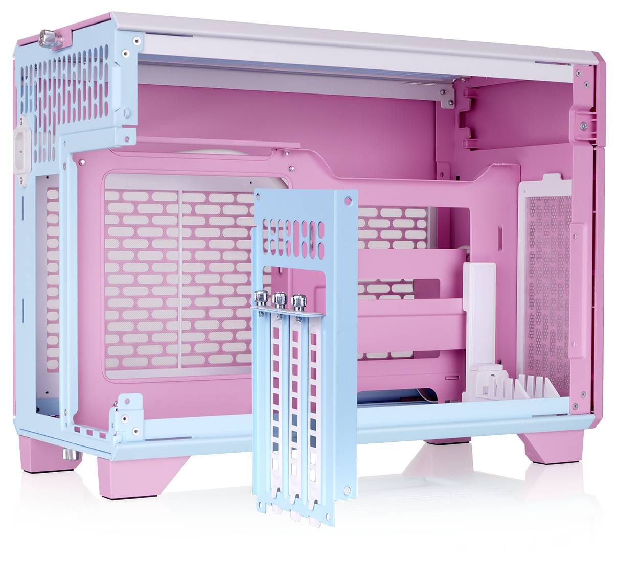 Thermaltake TR100 Bubble Pink Mini-Tower Gaming-Gehäuse Bubblegum Pink