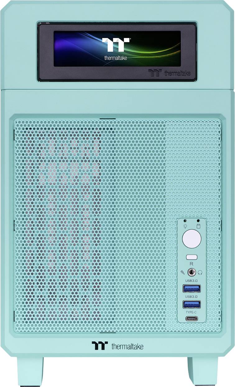 Thermaltake TR100 Mint Strawberry Mini-Tower Gaming-Gehäuse Minze, Erdbeere
